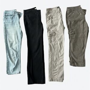 Set of Four Stylish Pants - BR, LOFT, I.N.C., Jones New York Jeans